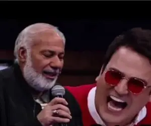 آواز شادیسم؛ آقاهه ریش سفید آوردن آهنگ سوگند به لبخند تو بخونه حال نداره دکلمه اش کرد