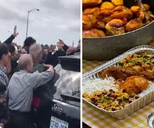 ایرانیا سر یه ظرف غذا تو تورنتو  از رو هم رد شدن؛ این چه رفتاریه آخه!!!