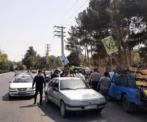 جمع‌آوری دستفروشان جاده محمدشهر به ماهدشت