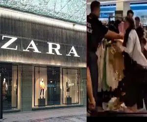 دعوای چند زن ایرانی در ترکیه؛ سر یه تیکه لباس زارا همدیگه رو زدن!