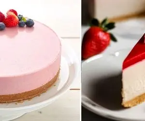 طرز تهیه چیز کیک توت فرنگی؛ کیکشَم قبلا یاد دادیما ایشون از اوشون هم خوشمزه ترن