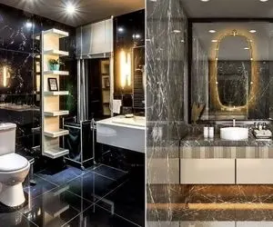 دیگه نمیخواد کل کاشی دیوارو بکنی / با ماربل شیت دیوار سرویس بهداشتی رو آس و لاکچری کن