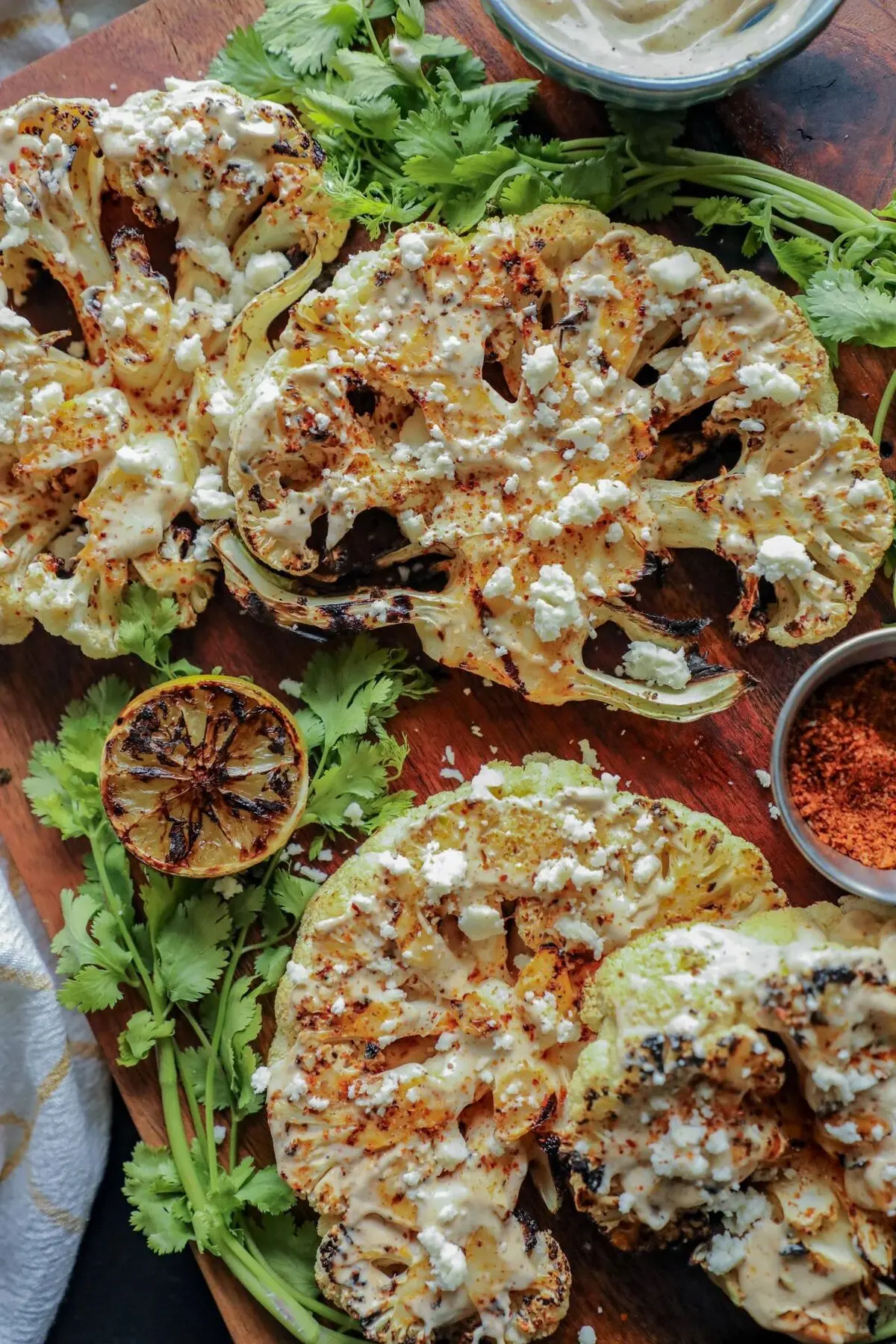 Elote-Style Cauliflower Steaks