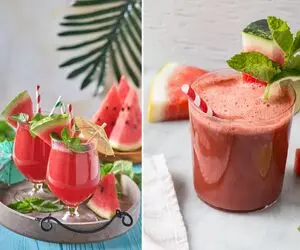 جرعه ای خنکی؛ طرز تهیه اسموتی هندوانه خوشمزه تر از کافی شاپی ها