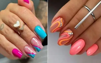تابستون رو بریز روی ناخن‌هات؛ بالا تا پایین ایده های خفن برای طراحی لاک ناخن رنگی