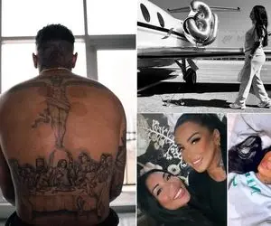 زنِ لوکادیا با تتوهای سوسماریش دم رفتن کامبک زد؛ انگاری از رو کارداشیان شابلون انداخته!