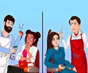 بازی فکری؛ صف اول باهوشا وایستادی پس آرایشگر قاتل رو دریاب!