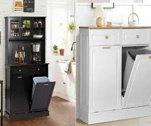 کابینت سطل زباله/ حتی زباله هارم لاکچری بریز دور و چشم و چال نزار واسه فامیل