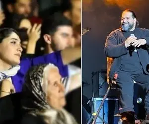 آواز ماندگار؛ وقتی رضا صادقی تو کنسرت مشکی رنگ عشقه رو می خونه مردم  چه عشقی می کنن