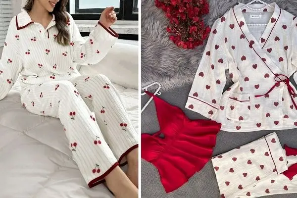 قشنگترین لباس خونگی و پیژامه شیک دخترونه؛ مادر و همسری زیبا شو که به خودش بلده برسه