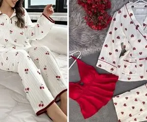 قشنگترین لباس خونگی و پیژامه شیک دخترونه؛ مادر و همسری زیبا شو که به خودش بلده برسه