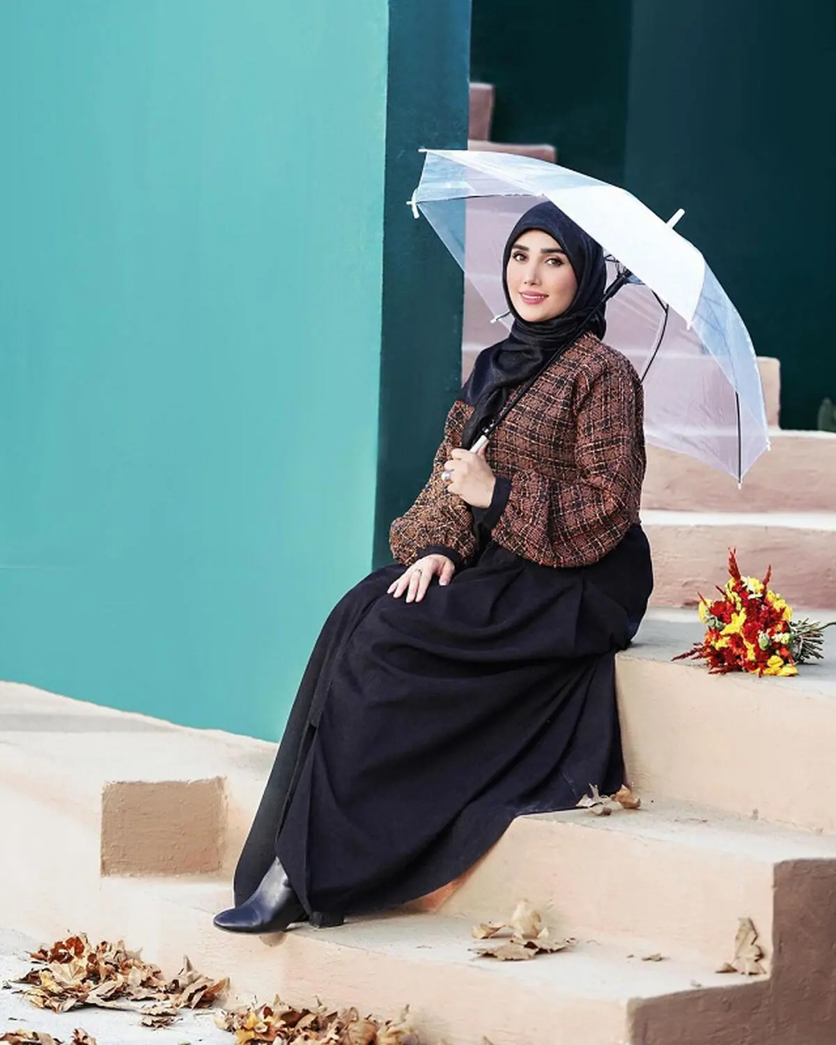 استایل حجاب پاییزه