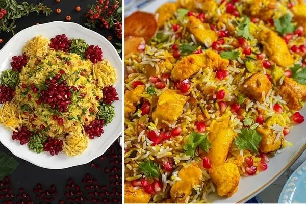 طرز تهیه انار پلو شیرازی / خوش آب و رنگ ترین غذا برای شب یلدا