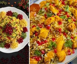 طرز تهیه انار پلو شیرازی / خوش آب و رنگ ترین غذا برای شب یلدا
