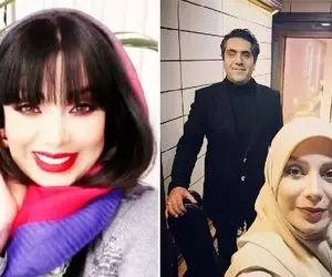 جلف بازی "صبا راد" تو آسانسور تنگ وقتی پافر پوشیده؛ با شوهرش چه بزن و بخونی داره!