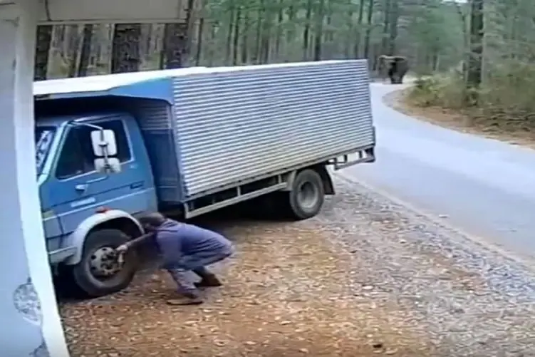 معماری طبیعت؛ کامیون سنگ قبر مرد بخت برگشته شد