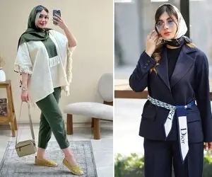 ایده های مانتو شلوار کرپ مازراتی؛ قیمت، لینک خرید و مدل های متنوع مانتو کتی کمردار مد