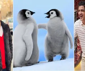 عمو رشید و مجید یاسر پنگوئن شدن بال میزنن اوجی عاشق اسیر رامت میخونه فنا میرن از خنده