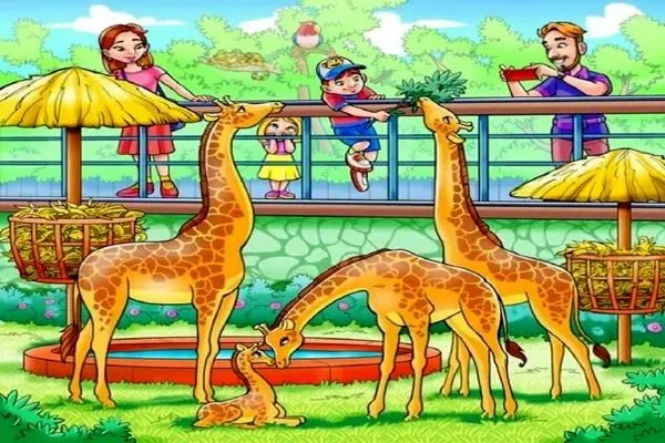 بازی فکری؛ میمون پنهان تو قفس زرافه هارو پیدا کنی موهات رنگ دندونت شه مغرت پیر نمیشه