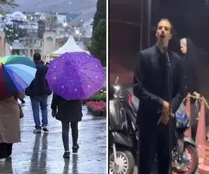 آواز خیابانی؛ من کجا و باران کجا نه از همایون از آقای خوش صدا کنار خیابابون