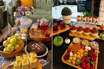 ایده تزیین میز پذیرایی شیک برا شب نشینی؛ دیزاینی که جلو فامیل و مهمون سربلندت میکنه