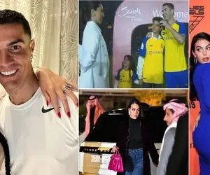 تریپ عجیب زنِ رامشگر رونالدو تو دیار سعودیا؛ نگاه زیادی رُمانتیک آقا به یه خوشگل عرب!
