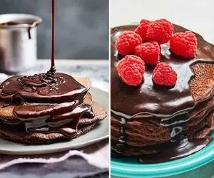 طرز تهیه پنکیک شکلاتی / سریع و ساده یه صبحانه خوشمزه آماده کن
