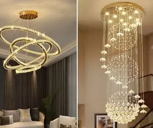 شیک ترین لوسترهای مدرن اروپایی / مدل های آپدیت شده در 2024 که درخششی از جنس طلا دارند