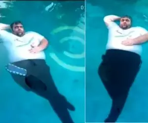 آواز بهشتی؛ حنجره طلای 200 کیلویی تو آب شناوره و چهچهه میزنه کبوتر دلم به فکر کوچه