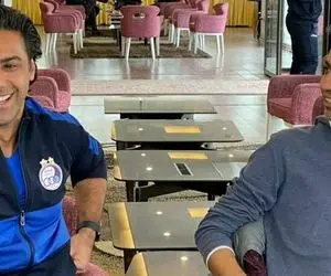 (عکس) ملاقات فرهاد مجیدی و عادل فردوسی ‌پور