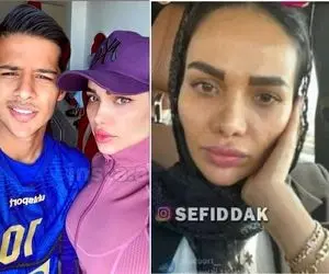 فیلتر اینستاگرام پرید و چهره واقعی زن "مهدی قایدی" لو رفت!