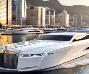دنیای خودروسازی؛ قایق تفریحی رولز رویس اثر هنری که مثل الماس در آب میدرخشد