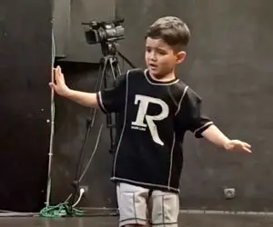 آواز شاد؛ مردونه ترین و خوشمزه ترین رقص متعلق به این فسقل پسره اعتماد به نفسشو