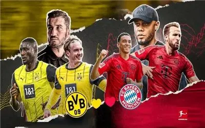 خلاصه بازی بایرن‌ مونیخ ۲-۱ دورتموند