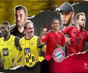 خلاصه بازی بایرن‌ مونیخ ۲-۱ دورتموند