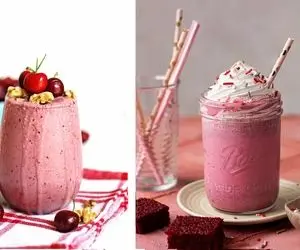 طرز تهیه میلک شیک آلبالو؛ یه لیوان از این جذابِ قرمز بزن بر بدن که خیلی می چسبه