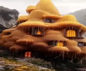 ساخت فیلیپن؛ خونه ی کندو عسل ساختن با لوسترای مومی و آویز لعنتیا کارتون زیاد دیدن