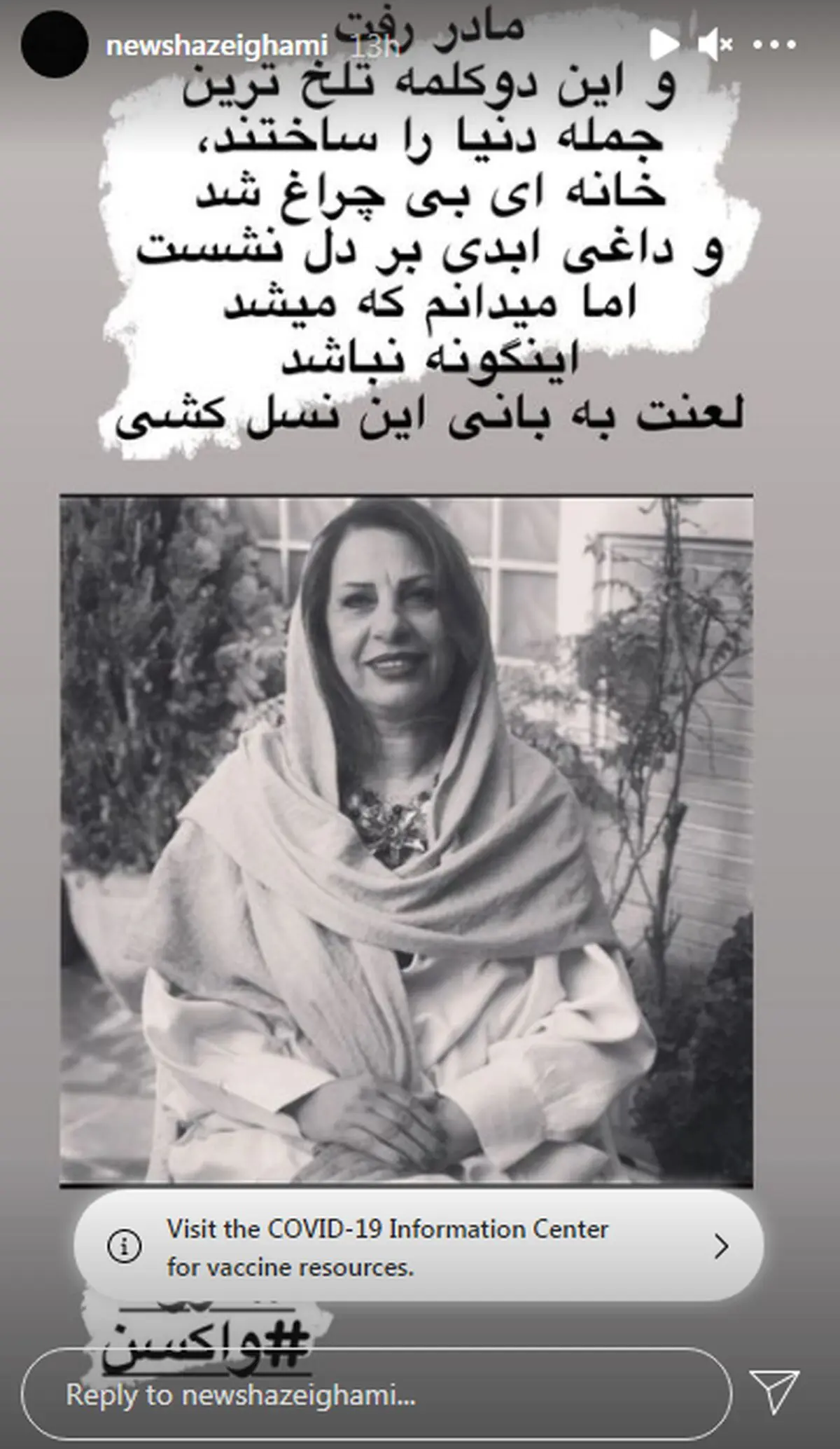 نیوشا ضیغمی و همسرش