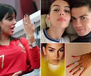 خودنمایی "زنِ رونالدو" با جواهرات شگفت انگیزش؛ خانوم واسه دل سعودیا انگاری باحجاب شد! 