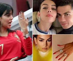 خودنمایی "زنِ رونالدو" با جواهرات شگفت انگیزش؛ خانوم واسه دل سعودیا انگاری باحجاب شد! 