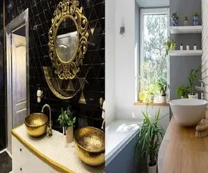 سرویس بهداشتی لوکس و شیک/ راهنمایی برای طراحی و تزئین فضای کوچک و بزرگ