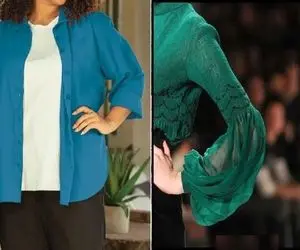 انتخاب لباس های مناسب برای لاغر دیده شدن بازوهای پر و چاق / آستین این مدلی عالیه برات