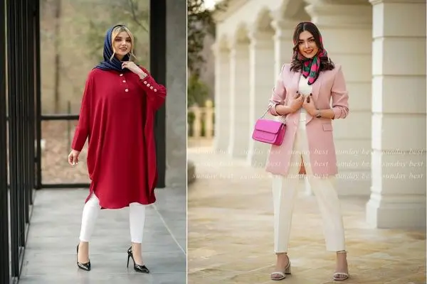 مانتوی رنگی