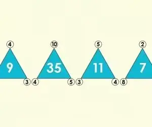 بازی فکری؛ 90 درصد آدما نتونستن عدد آخر در ضلع سوم مثلث چهارم را پیدا کنن