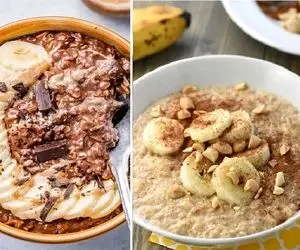 طرز تهیه اوتمیل برای صبحانه به دو روش / اوتمیل یخچالی با ساده ترین دستور