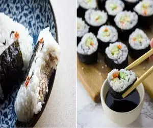 طرز تهیه سوشی برنج/ میزتو به سبک انیمه های ژاپنی ادایی بچین دلبری کن 