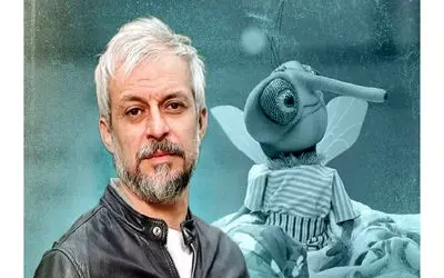 سکانس خندان/بازیگر  یهو وسط برنامه تبدیل به پشه میشه/قیاسی باورش نمیشه مرد از خنده