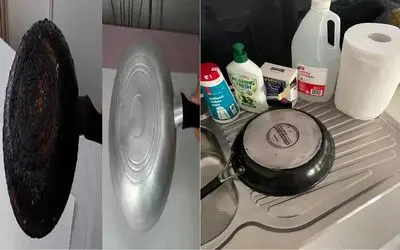 چطور قابلمه سوخته را مثل روز اول برق بندازیم؟/ راز خانگی با خداحافظی با قابلمه سوخته