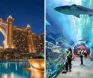 جذاب ترین مناطق و تفریح‌گاه های دبی برای گردش 24 ساعته / آبشار عظیم الجثه حیرت انگیز