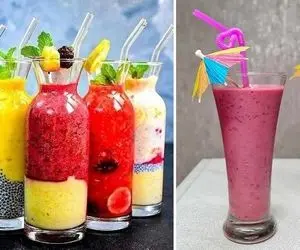 طرز تهیه 5 اسموتی فوق العاده / توی گرما یهو پرت میشی وسط بهشت با این خوشمزه ها